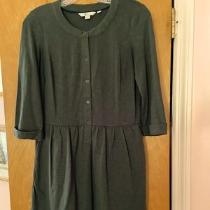 Boden lightweight cotton summer dress in pretty shade of forest green